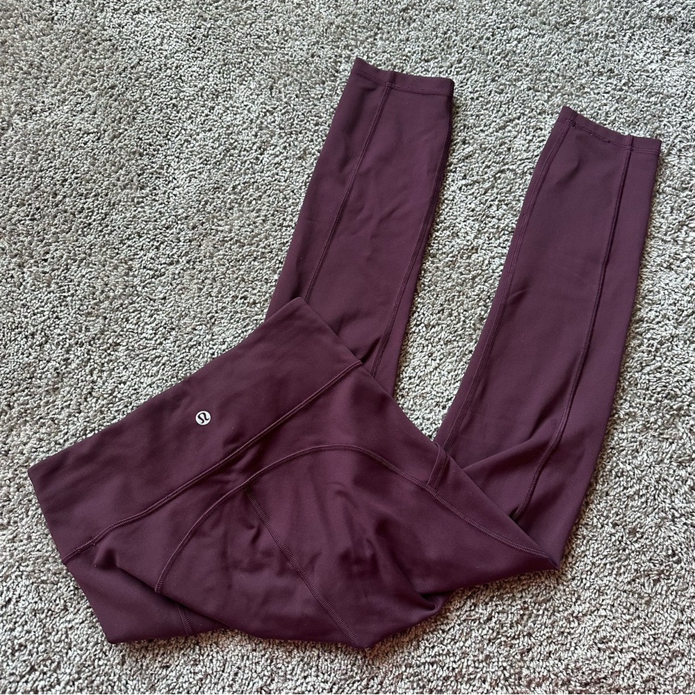 lululemon athletica Burgundy 23” Pocket Leggings